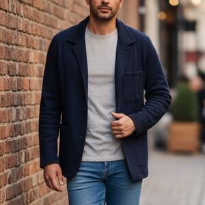 M Collection By Michael Strahan Mens Unstructured Knit Sport Coat XXL NWT $180